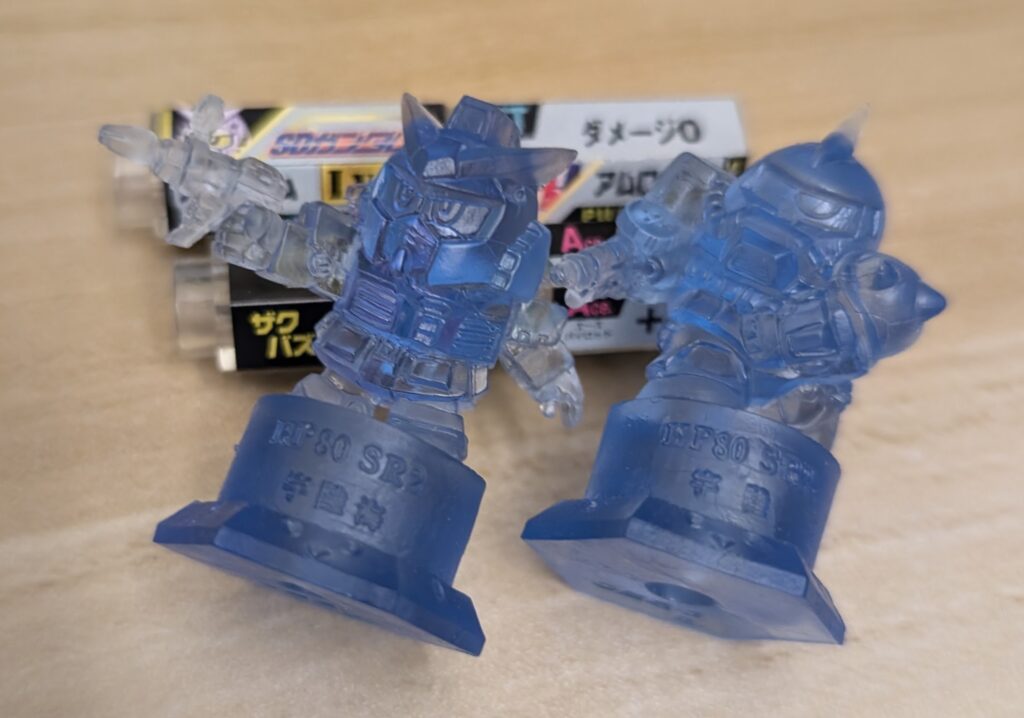 SD Gundam Gashapon Duel RX-78 Gundam & MS-06S Char's Zaku stats