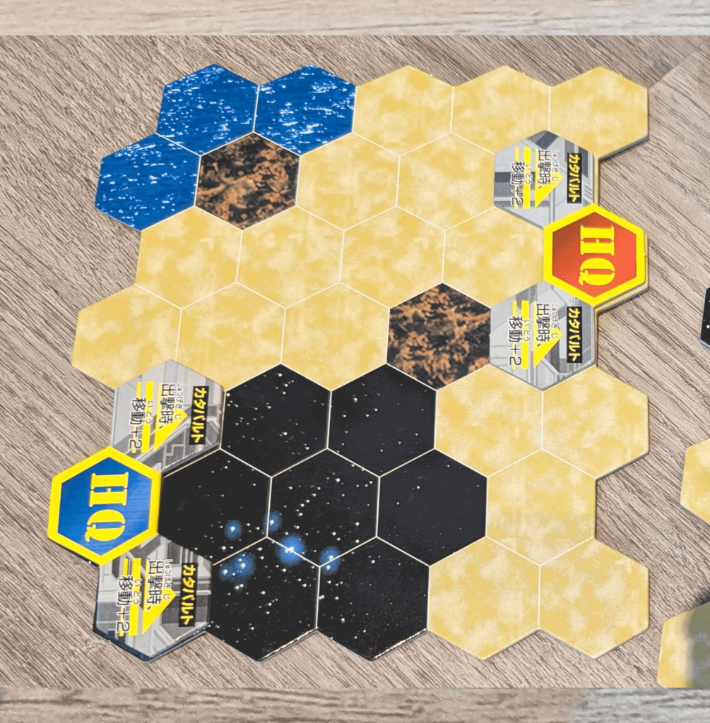 SD Gundam Gashapon Duel game board